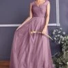Formal Gowns Cinderella Divine - ET320 Sleeveless Pleated Top A-Line Gown 1 Formal Gowns Cinderella Divine - ET320 Sleeveless Pleated Top A-Line Gown