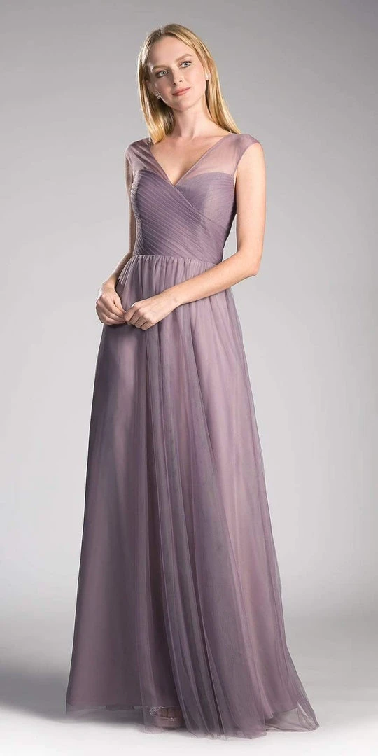 Cinderella Divine - ET320 Sleeveless Pleated Top Tulle A Line Gown Plus Size Dresses 11 Cinderella Divine - ET320 Sleeveless Pleated Top Tulle A Line Gown Plus Size Dresses