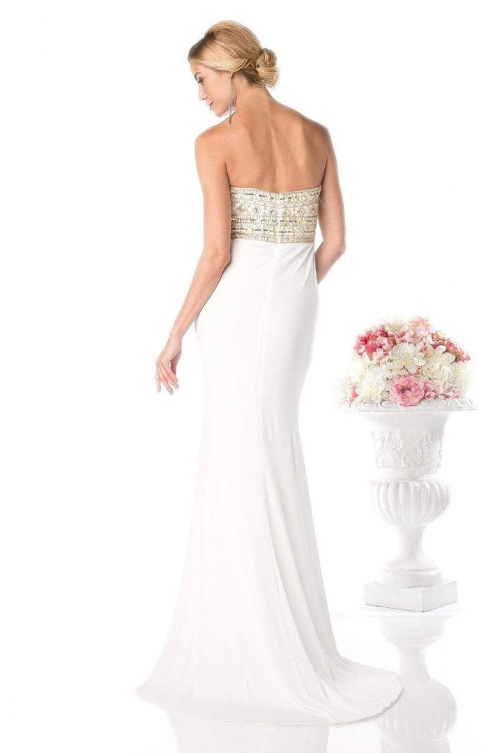 Formal Gowns Cinderella Divine - Fitted Embellished Strapless Evening Dress 6 Formal Gowns Cinderella Divine - Fitted Embellished Strapless Evening Dress