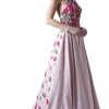 Cinderella Divine - GL2725 Floral Embroidered Halter Ballgown Formal Gowns 2 Cinderella Divine - GL2725 Floral Embroidered Halter Ballgown Formal Gowns