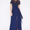 Cinderella Divine - J0295 Vine Embroidered Jewel Dress Mother Of The Bride