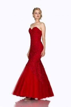 Cinderella Divine - KC1701 Beaded Lace Sweetheart Mermaid Gown