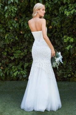 Cinderella Divine - KC1701 Beaded Lace Sweetheart Mermaid Gown