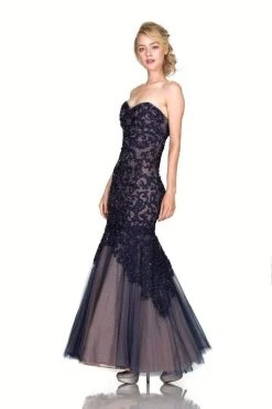 Cinderella Divine - KC1701 Beaded Lace Sweetheart Mermaid Gown