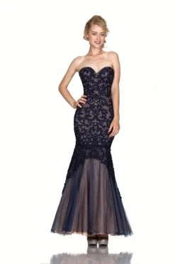 Cinderella Divine - KC1701 Beaded Lace Sweetheart Mermaid Gown