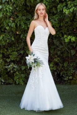 Cinderella Divine - KC1701 Beaded Lace Sweetheart Mermaid Gown