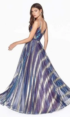 Cinderella Divine - KC895 Glittered And Multi-colored Pleated Dress Formal Gowns 7 Cinderella Divine - KC895 Glittered And Multi-colored Pleated Dress Formal Gowns