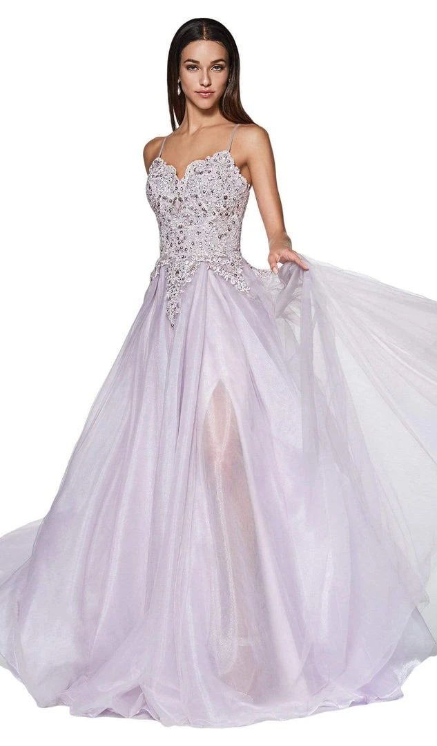 Cinderella Divine - KV1037 Adorned Lace Bodice Tulle Gown Formal Gowns 8 Cinderella Divine - KV1037 Adorned Lace Bodice Tulle Gown Formal Gowns