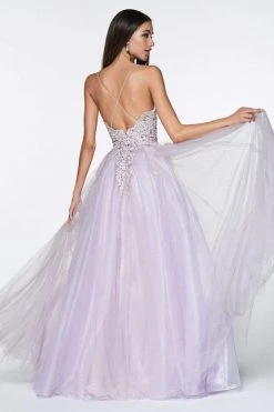 Cinderella Divine - KV1037 Adorned Lace Bodice Tulle Gown Formal Gowns 15 Cinderella Divine - KV1037 Adorned Lace Bodice Tulle Gown Formal Gowns