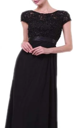 Cinderella Divine - Lace Bateau Neck Sheath Dress