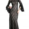 Cinderella Divine - Lace Long Bell Sleeve Sheath Dress