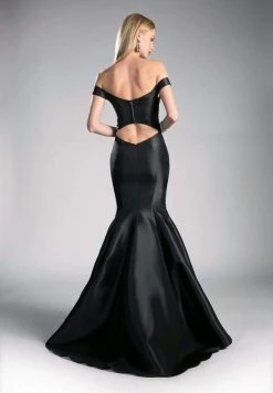 Cinderella Divine - Off-Shoulder Mikado Mermaid Dress 7 Cinderella Divine - Off-Shoulder Mikado Mermaid Dress