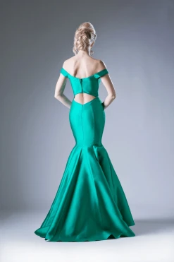 Cinderella Divine - Off-Shoulder Mikado Mermaid Dress 9 Cinderella Divine - Off-Shoulder Mikado Mermaid Dress