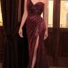Cinderella Divine - One Shoulder Sequin Evening Dress CH182 1 Cinderella Divine - One Shoulder Sequin Evening Dress CH182