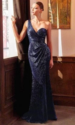 Cinderella Divine - One Shoulder Sequin Evening Dress CH182