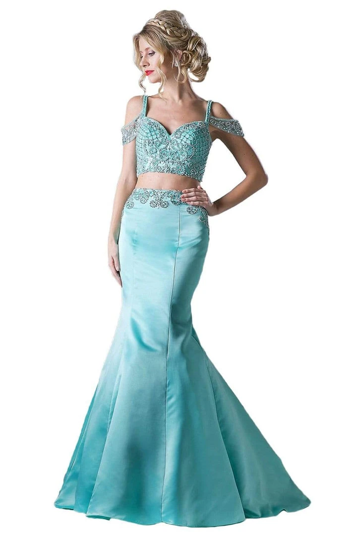 Formal Gowns Cinderella Divine - P209 Two-Piece Jeweled Mermaid Gown 3 Formal Gowns Cinderella Divine - P209 Two-Piece Jeweled Mermaid Gown
