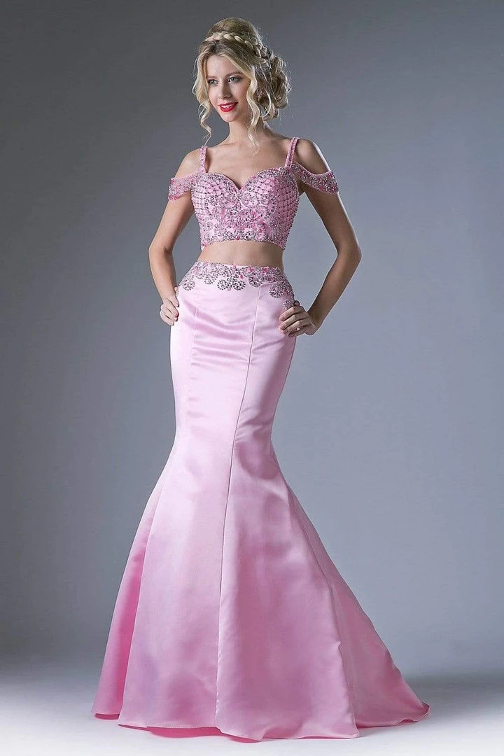 Formal Gowns Cinderella Divine - P209 Two-Piece Jeweled Mermaid Gown 5 Formal Gowns Cinderella Divine - P209 Two-Piece Jeweled Mermaid Gown