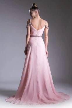 Formal Gowns Cinderella Divine - P211 Embellished Twisted Ruched Sweetheart A-line Dress