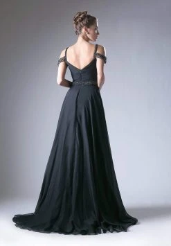 Formal Gowns Cinderella Divine - P211 Embellished Twisted Ruched Sweetheart A-line Dress