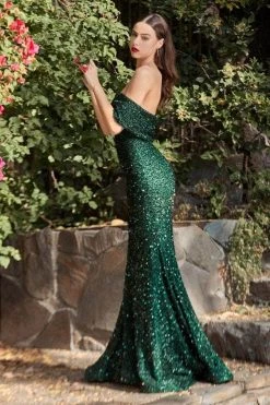 Cinderella Divine - Sequin Mermaid Prom Dress CD980 - 1 PC Midnight In Size 8 Available
