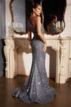 Cinderella Divine - Sequin Mermaid Prom Dress CD980 - 1 PC Midnight In Size 8 Available 13 Cinderella Divine - Sequin Mermaid Prom Dress CD980 - 1 PC Midnight In Size 8 Available