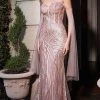 Cinderella Divine - Sequined Sweetheart Prom Dress CB093 - 1 Pc Rose Gold In Size 6 Available 2 Cinderella Divine - Sequined Sweetheart Prom Dress CB093 - 1 Pc Rose Gold In Size 6 Available