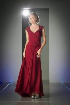 Cinderella Divine - Sheer Embellished V-neck Sheath Dress Formal Gowns 17 Cinderella Divine - Sheer Embellished V-neck Sheath Dress Formal Gowns