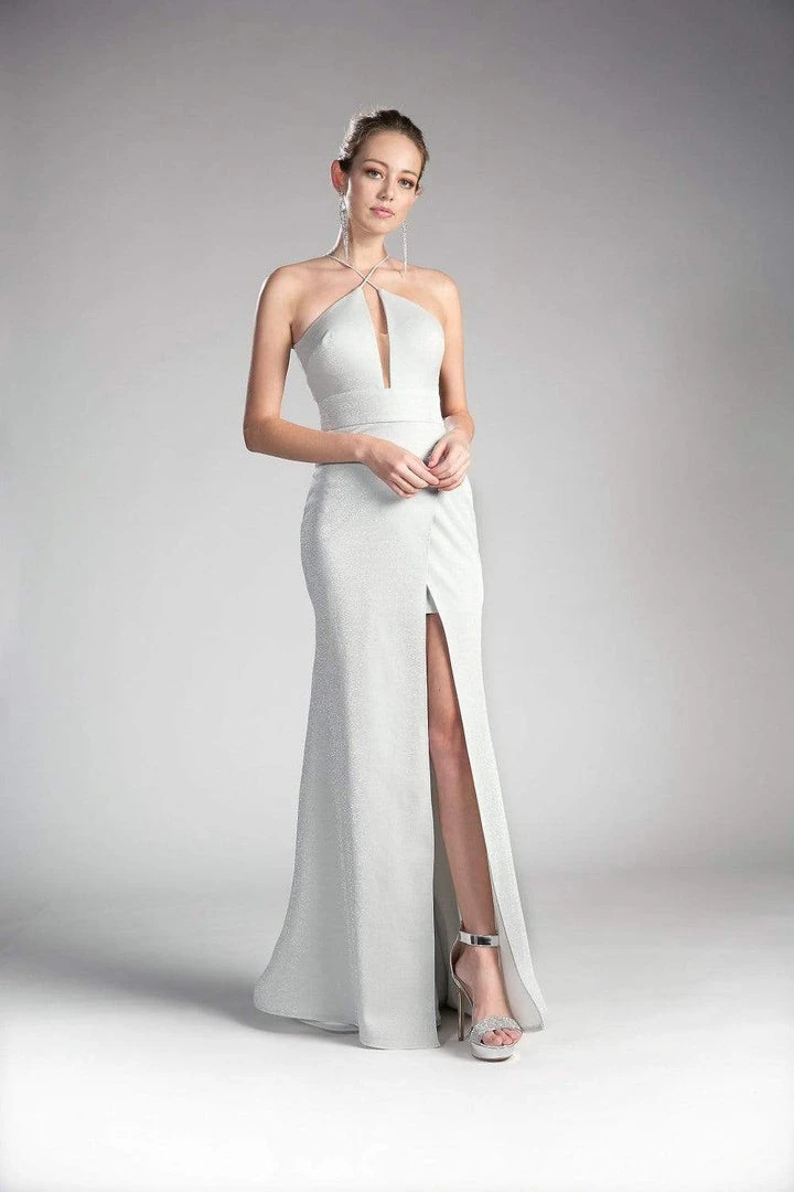 Cinderella Divine - CF279-1 Shimmer Halter Neck Sheath Evening Dress 7 Cinderella Divine - CF279-1 Shimmer Halter Neck Sheath Evening Dress