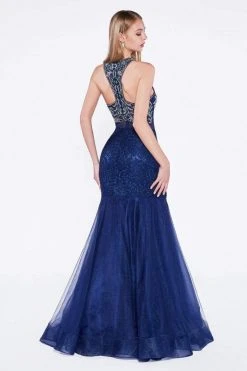 Cinderella Divine - Sleeveless Faux Two-Piece Mermaid Evening Gown Formal Gowns 7 Cinderella Divine - Sleeveless Faux Two-Piece Mermaid Evening Gown Formal Gowns