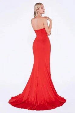 Formal Gowns Cinderella Divine - 8964 Strapless Embellished Mermaid Evening Gown 6 Formal Gowns Cinderella Divine - 8964 Strapless Embellished Mermaid Evening Gown