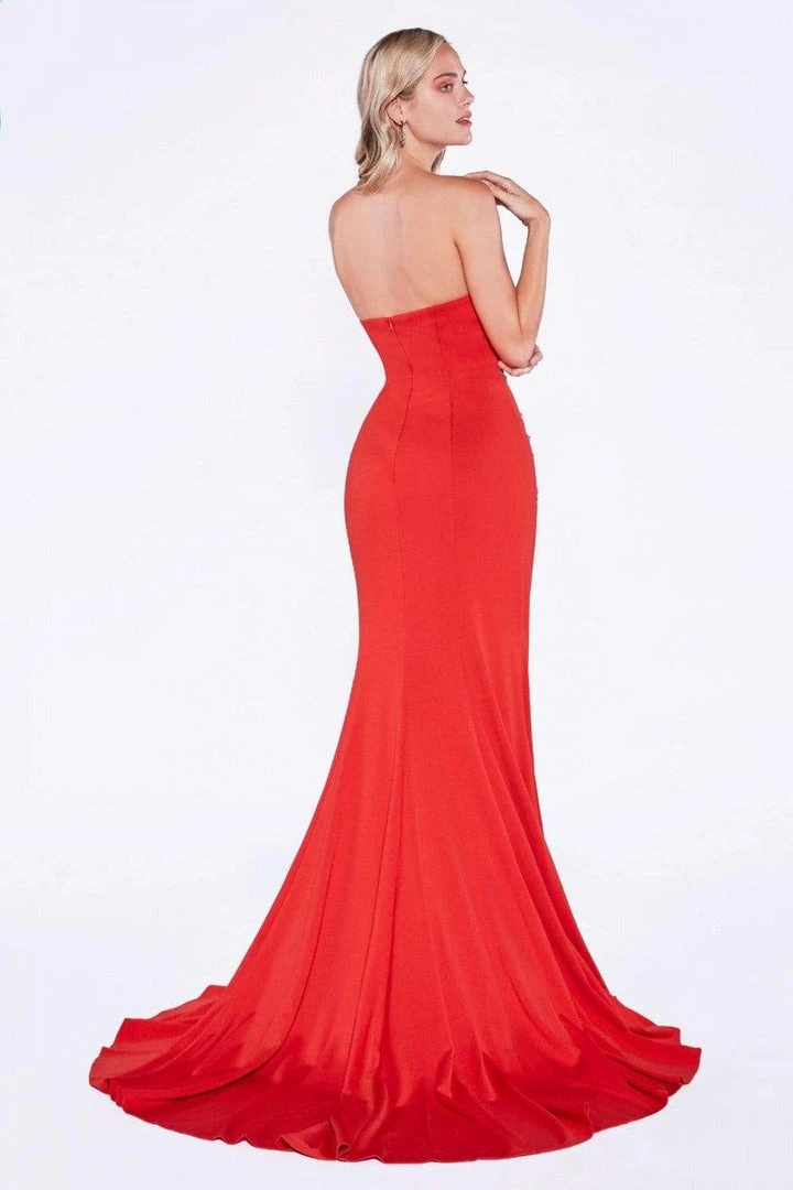 Formal Gowns Cinderella Divine - 8964 Strapless Embellished Mermaid Evening Gown 4 Formal Gowns Cinderella Divine - 8964 Strapless Embellished Mermaid Evening Gown