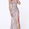 Cinderella Divine - Strapless Sweetheart Glitter Trumpet Dress CF331