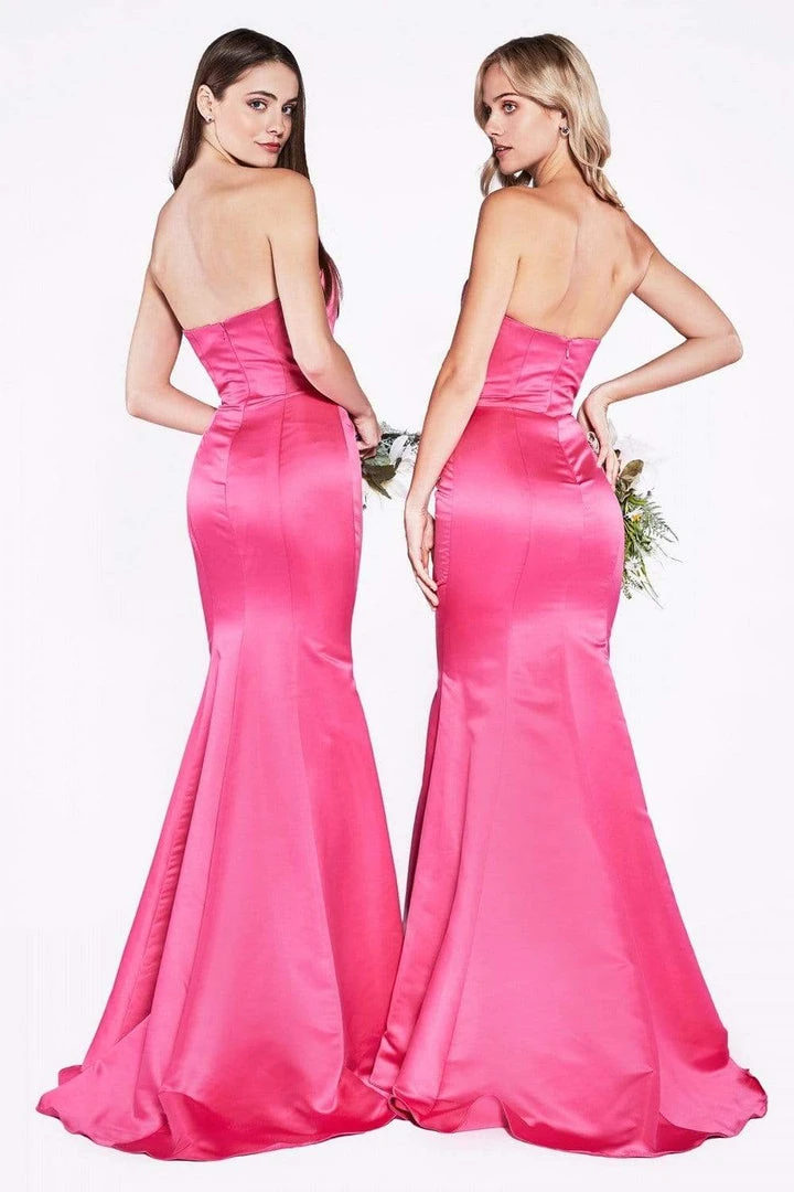 Formal Gowns Cinderella Divine - Strapless Sweetheart Neckline Satin Trumpet Gown 8792 - 1 Pc FuchsiaI Size 22 Available 4 Formal Gowns Cinderella Divine - Strapless Sweetheart Neckline Satin Trumpet Gown 8792 - 1 Pc FuchsiaI Size 22 Available