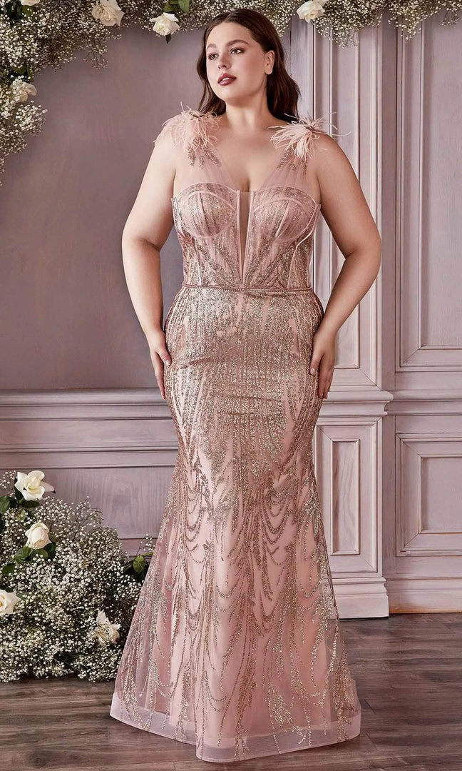 Cinderella Divine - Sweetheart Beaded Prom Gown CB087C - 1 Pc Rose Gold In Size 20 Available 3 Cinderella Divine - Sweetheart Beaded Prom Gown CB087C - 1 Pc Rose Gold In Size 20 Available