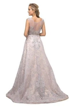 Cinderella Divine - UE003 Embellished Bateau A-line Gown