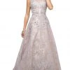 Cinderella Divine - UE003 Embellished Bateau A-line Gown