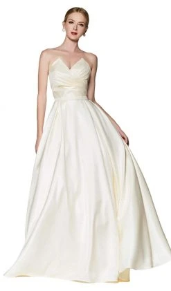 Cinderella Divine - UE008 Strapless Pointed Sweetheart Neck Backless Ballgown