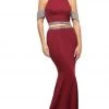 Cinderella Divine - UH551 Embellished Halter Trumpet Dress Formal Gowns