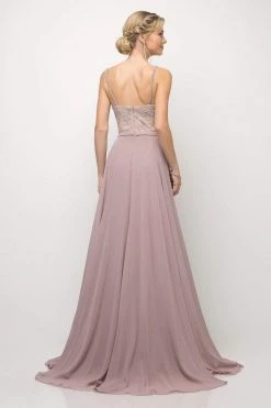 Cinderella Divine - UT254 Lace Deep Sweetheart Dress With Overskirt Formal Gowns