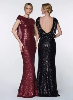 Cinderella Divine - UV003 Allover Sequin Gown Back Mermaid Gown Formal Gowns 13 Cinderella Divine - UV003 Allover Sequin Gown Back Mermaid Gown Formal Gowns