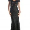 Formal Gowns Cinderella Divine - V-neck Lace Evening Dress 1 Formal Gowns Cinderella Divine - V-neck Lace Evening Dress