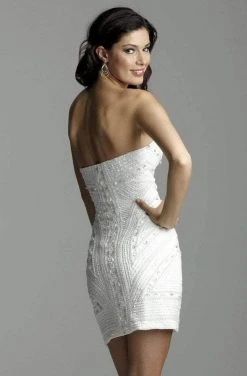 Clarisse - 2035 Sequined Sweetheart Cocktail Dress Cocktail Dresses