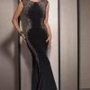 Formal Gowns Clarisse - 2627 Bedazzled Jewel Sheath Dress