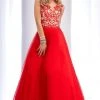Formal Gowns Clarisse - 2701 Lace Illusion Jewel Ballgown