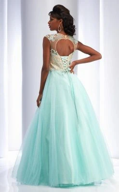 Formal Gowns Clarisse - 2701 Lace Illusion Jewel Ballgown