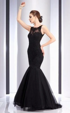 Clarisse - 2714 Illusion Applique Mermaid Gown