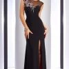 Formal Gowns Clarisse - 2756 Sheer Floral Detailed Evening Gown