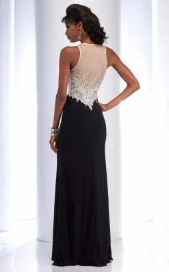 Clarisse - 2764 Embellished Jewel Sheath Dress