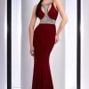Formal Gowns Clarisse - 2839 Bedazzled Halter Sheath Dress 2 Formal Gowns Clarisse - 2839 Bedazzled Halter Sheath Dress