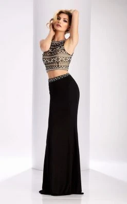 Clarisse - 3020 Adorned Illusion Two-Piece Gown Formal Gowns